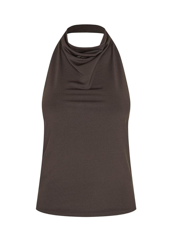 Parissamd top - Seal Brown-Top-Modström-Butler Loftet