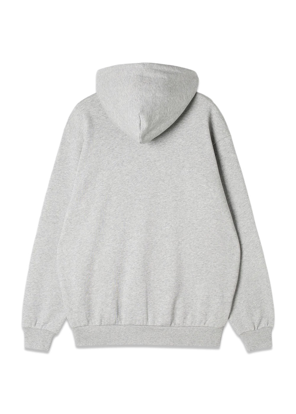patch zip hood - Grey Heather