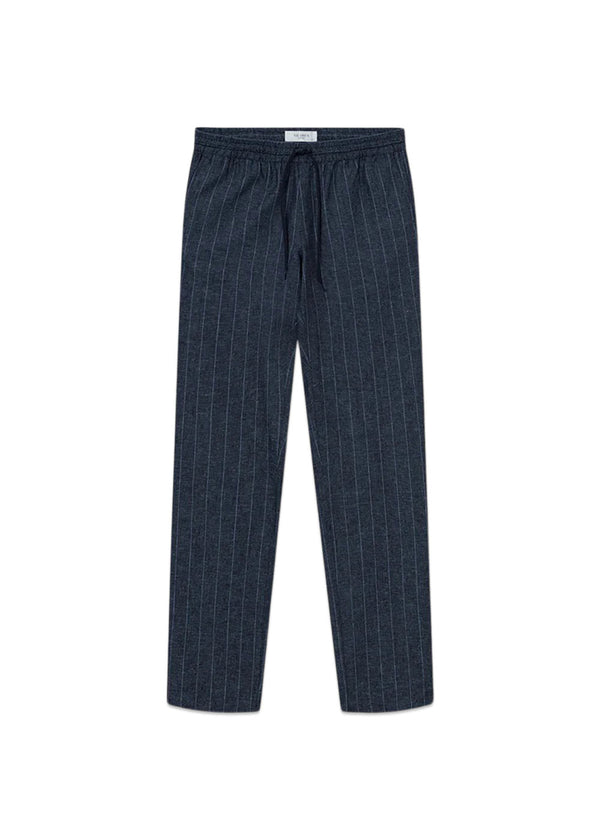 Patrick Linen Pants - Dark Navy/Ivory