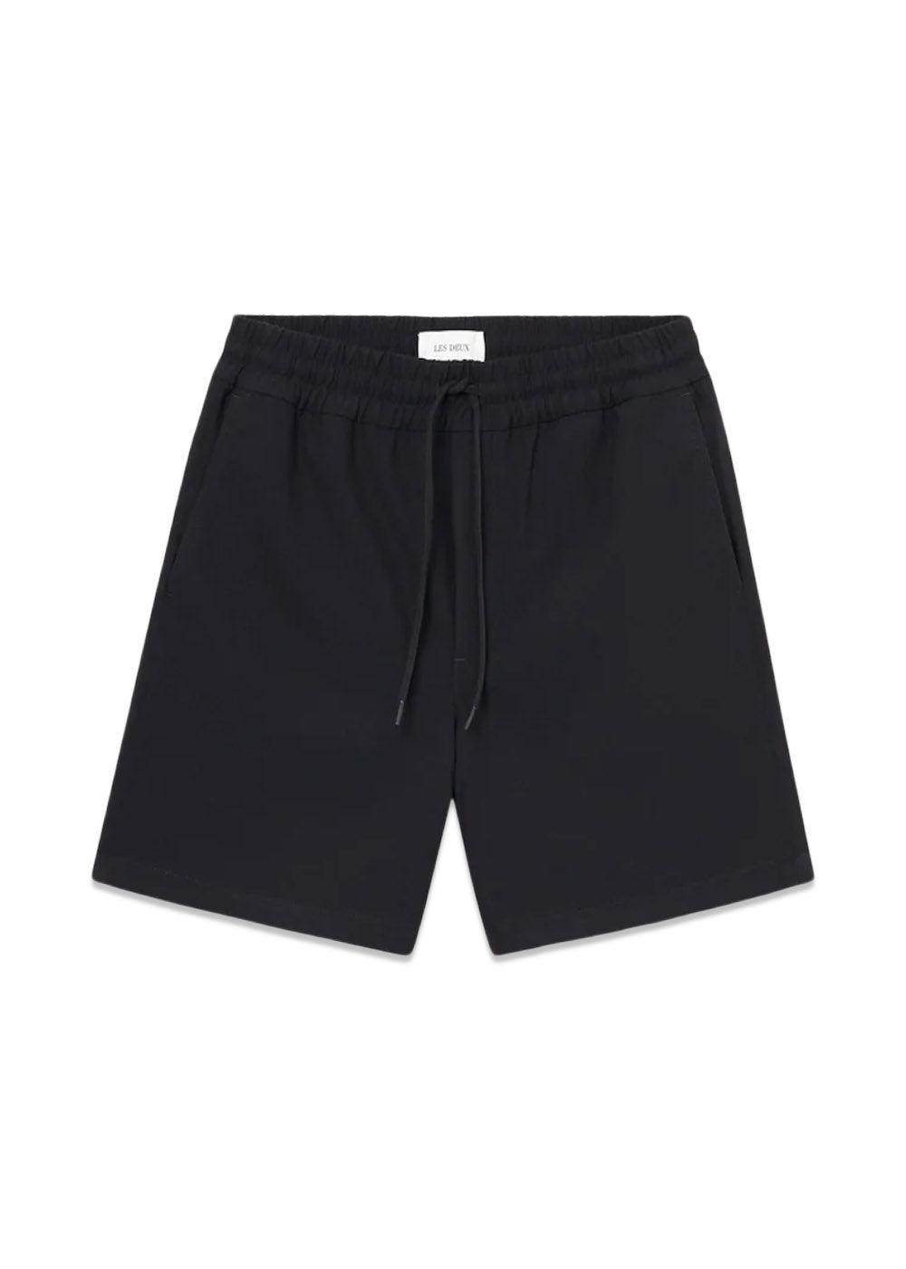 Patrick Twill Shorts - Black-Shorts-Les Deux-Butler Loftet