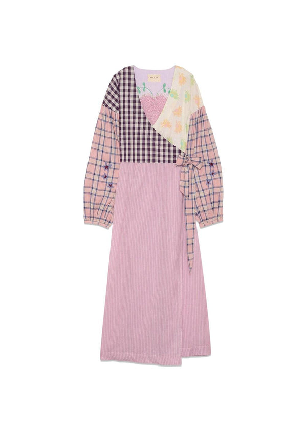 Paula Wrap Dress - Purple Mix-Dress-Sissel Edelbo-Butler Loftet