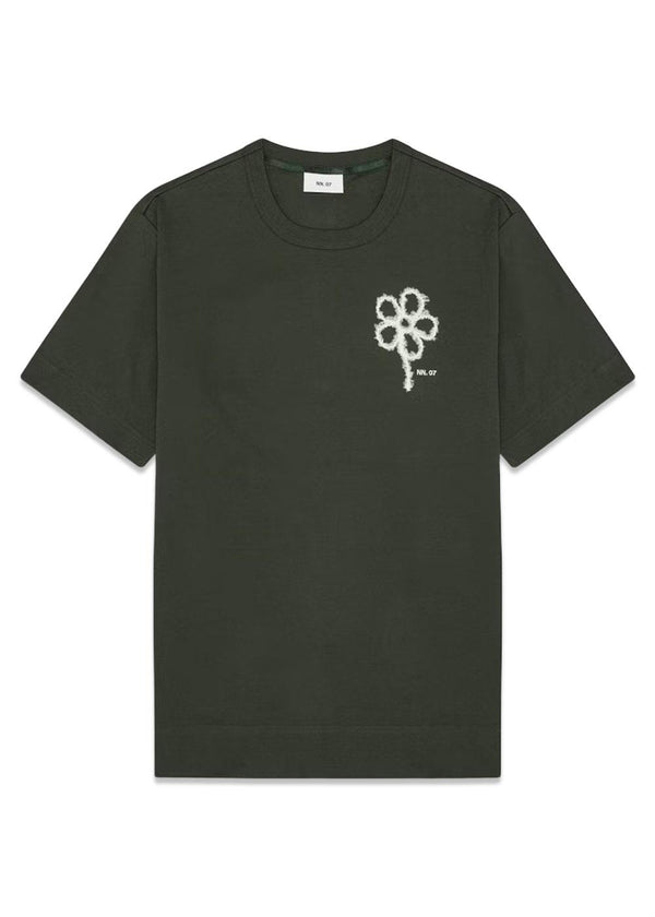 Pedro EMB SS 3525 - Dark Army-T-shirts-Nn. 07-Butler Loftet