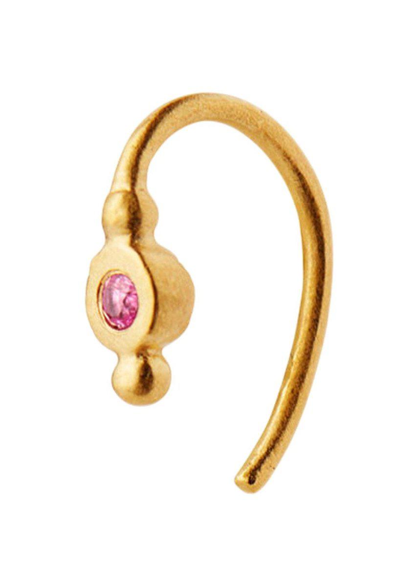 Petit Bon-Bon Pink Zircon Earr - Gold Jewellery704_1005_PinkGold_SINGLE5712778012721- Butler Loftet