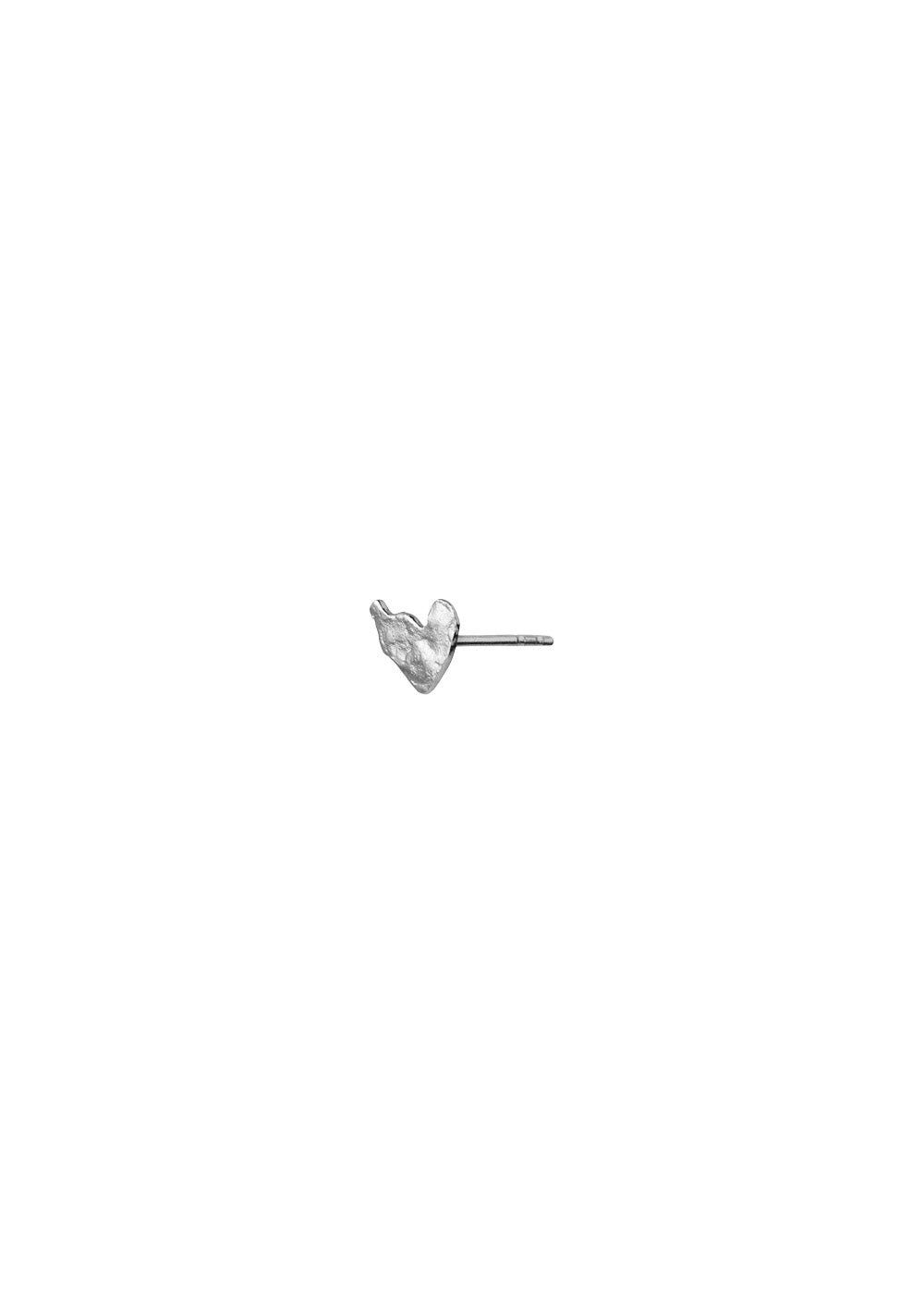 Stine A's Petit Silver Splash Earring  - Disco Heart Silver. Køb øreringe her.
