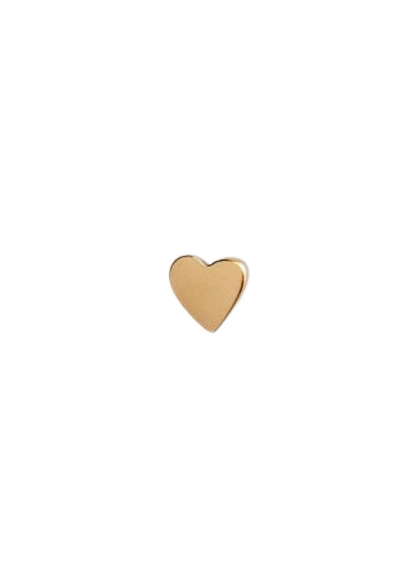 Stine A's Petit Love heart earr - Gold. Køb øreringe her.
