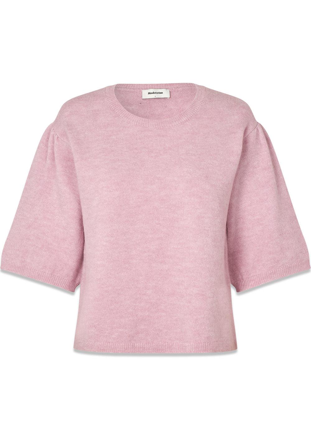 Petronellamd SS o-neck - Fragrant Lilac-Knitwear-Modström-Butler Loftet