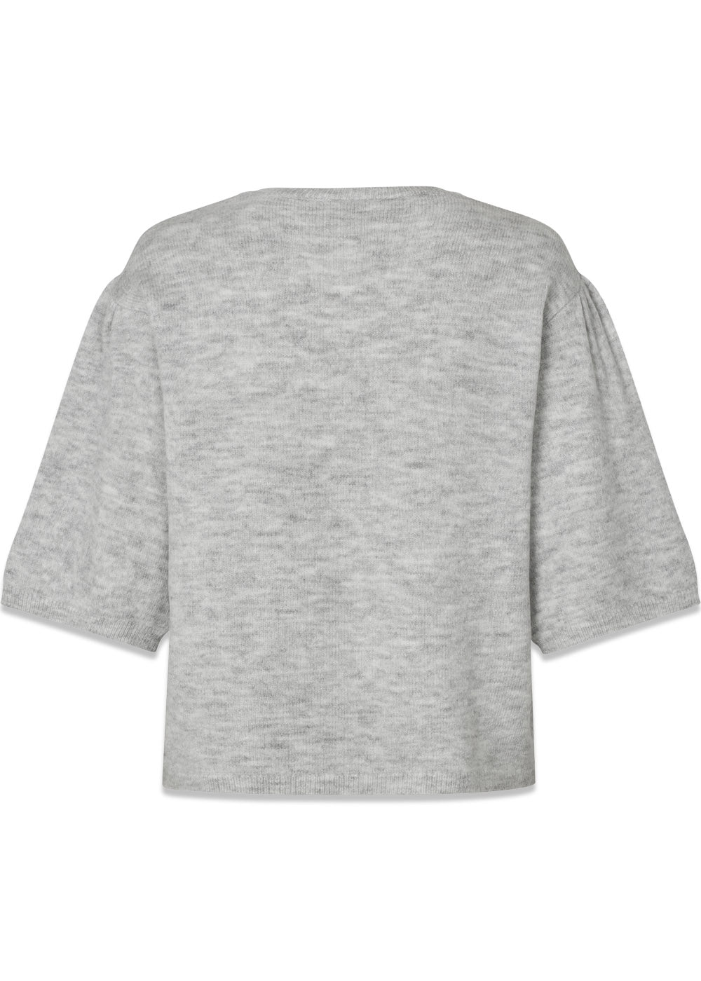 Petronellamd SS o-neck - Grey Melange-Knitwear-Modström-Butler Loftet