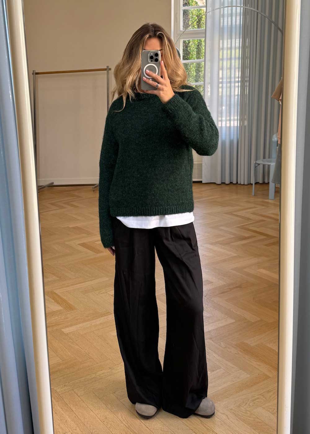 Philipmd o-neck - Bottle Green-Knitwear-Modström-Butler Loftet