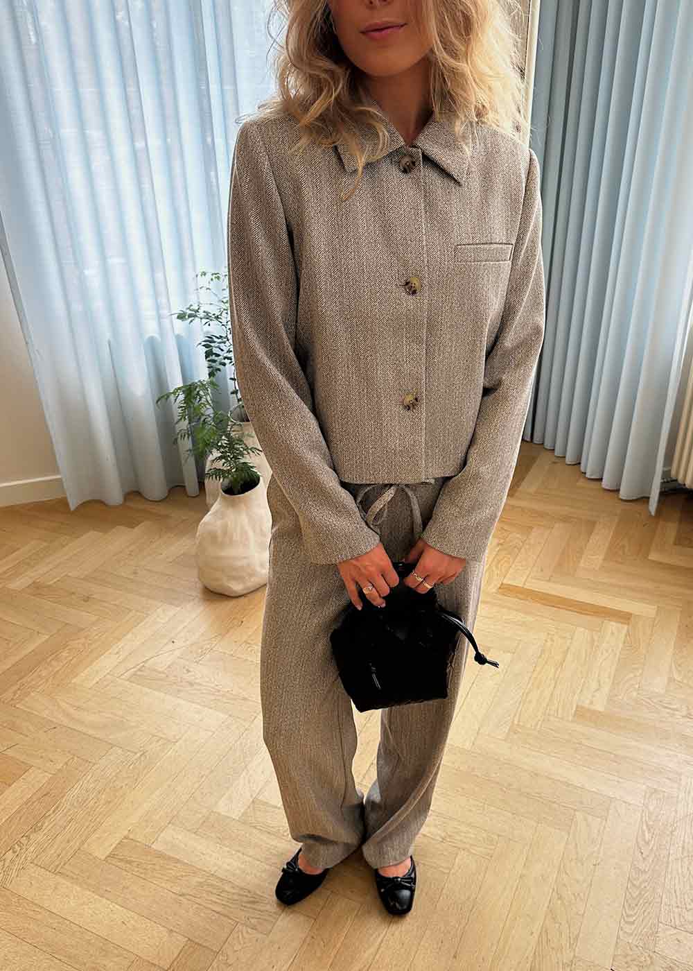 Popemd jacket - Herringbone Speckle-Blazers-Modström-Butler Loftet