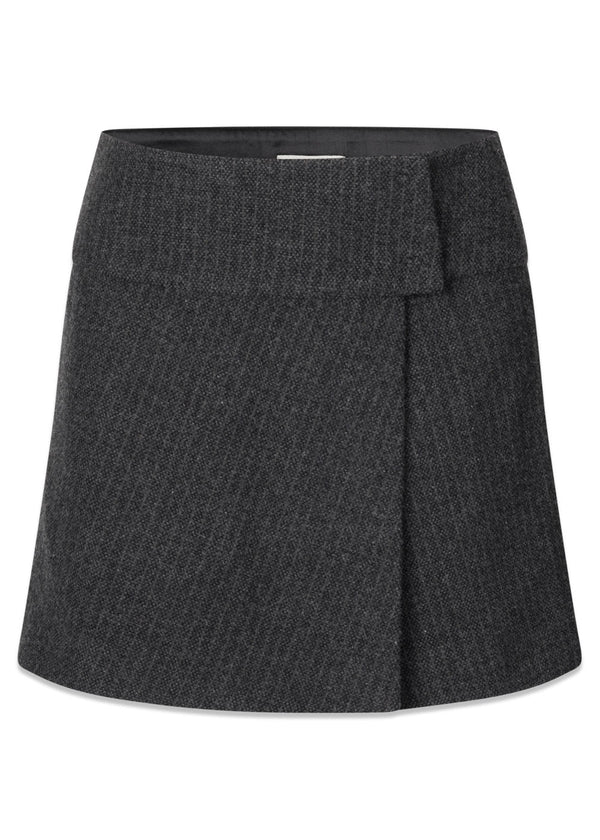 The Garments Porto Mini - Pinstriped Grey Melange. Køb skirts her.