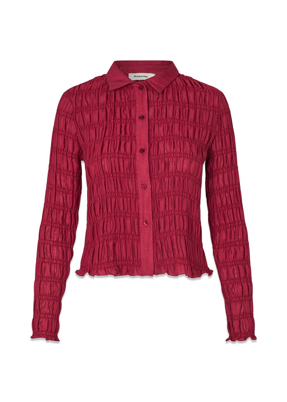Posiemd shirt - Rumba Red-Shirts-Modström-Butler Loftet