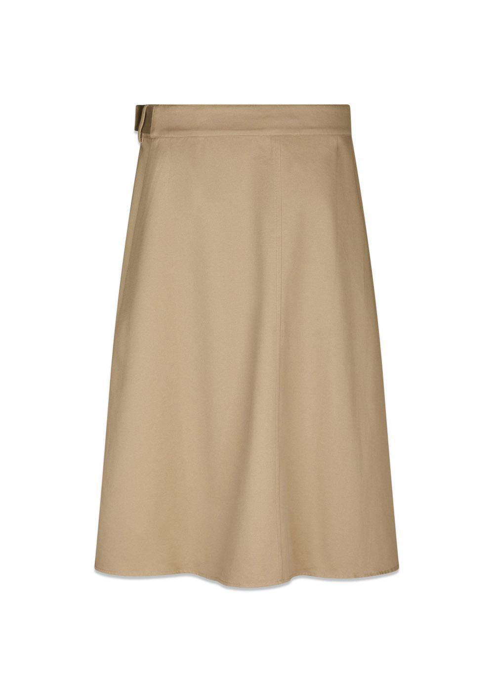Prisilla Twill Skirt - Taupe-Skirts-Neo Noir-Butler Loftet
