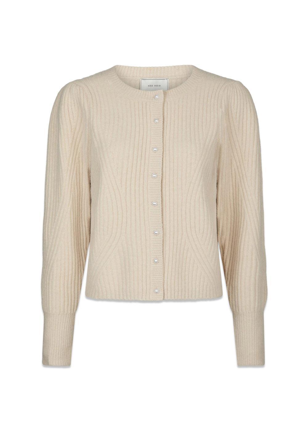 Puli Knit cardigan - Ivory-Knitwear-Neo Noir-Butler Loftet