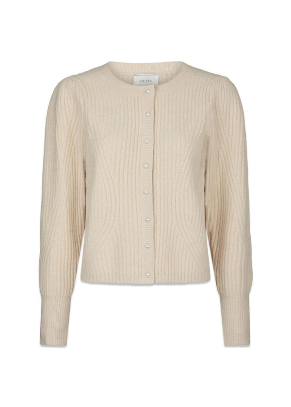 Puli Knit cardigan - Ivory-Knitwear-Neo Noir-Butler Loftet
