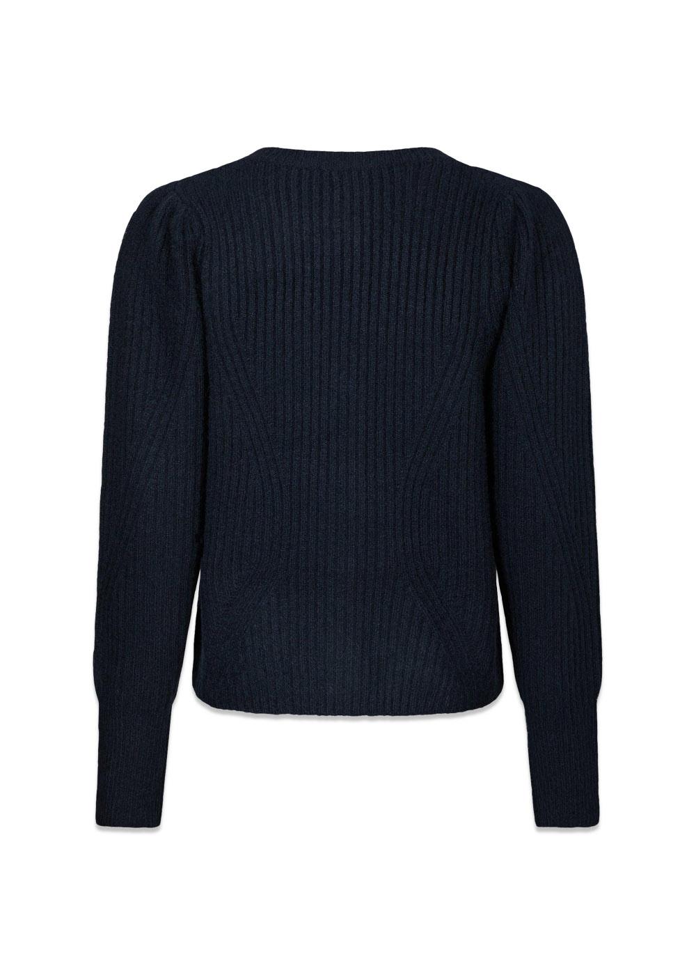 Puli Knit cardigan - Navy-Knitwear-Neo Noir-Butler Loftet