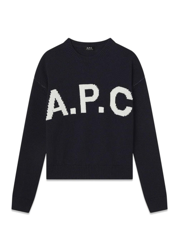 Pull Col Rond - Dark Navy-Knitwear-A.P.C-Butler Loftet