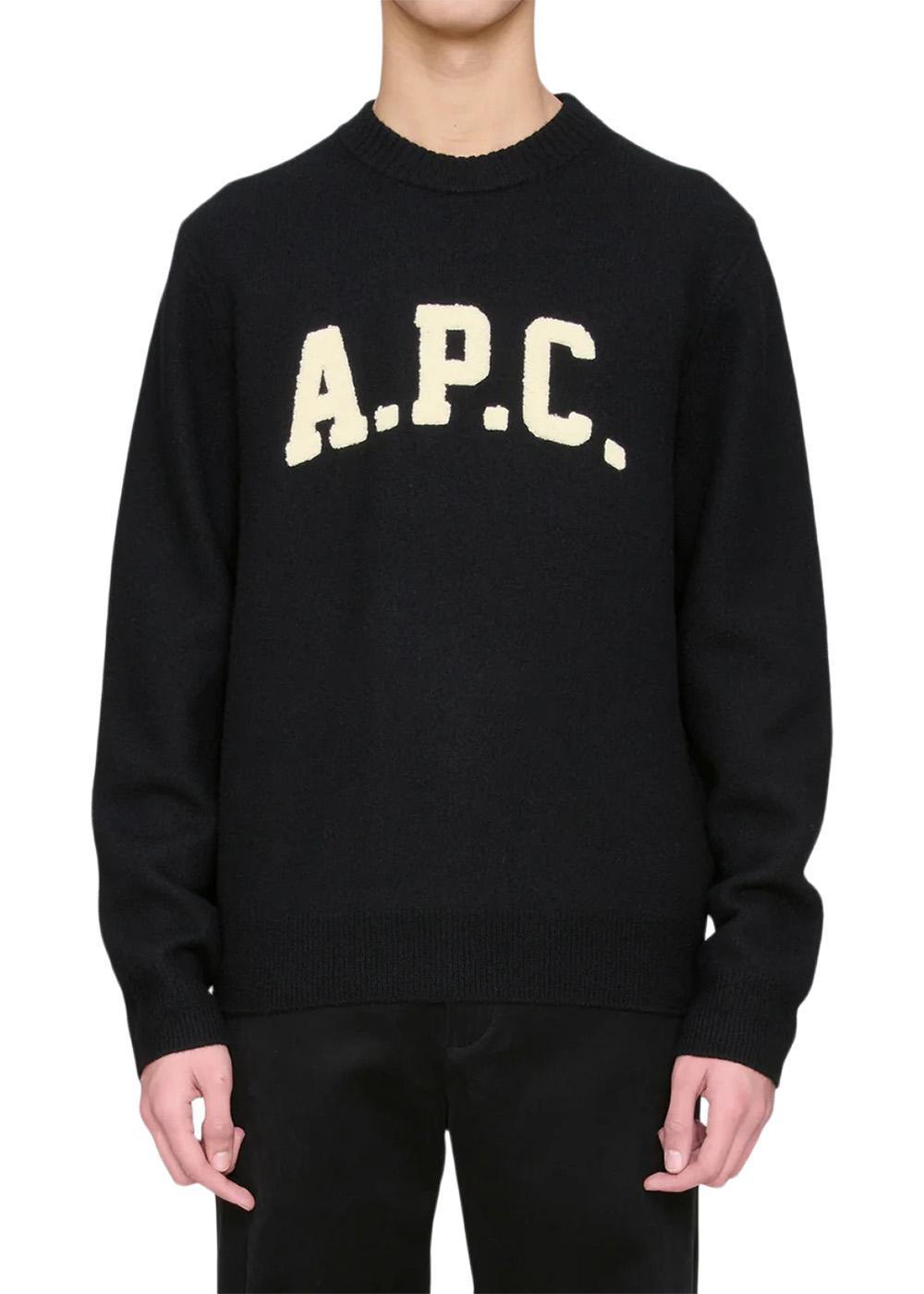 Pull Jay - Noir-Knitwear-A.P.C-Butler Loftet