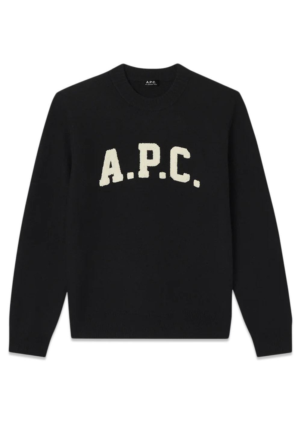 Pull Jay - Noir-Knitwear-A.P.C-Butler Loftet