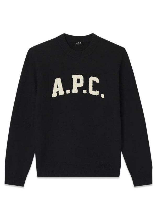 Pull Jay - Noir-Knitwear-A.P.C-Butler Loftet