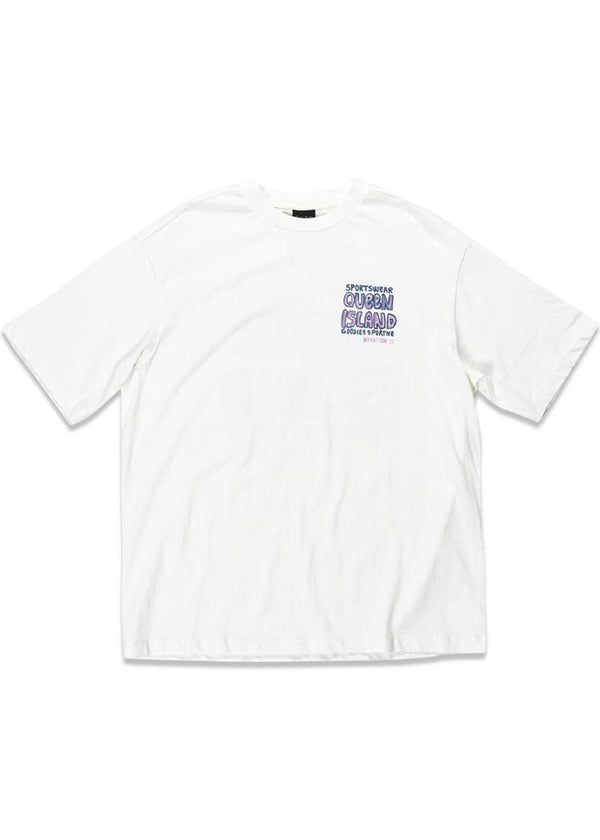 QUEEN ISLAND TEE - White-T-shirts-Goodies Sportive-Butler Loftet
