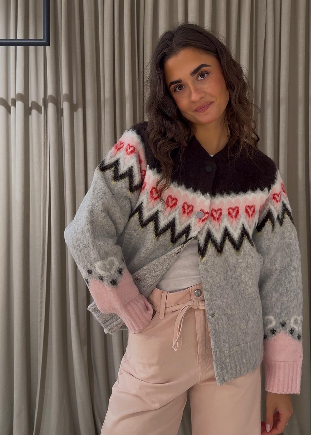 RAGLAN BOMBER JACKET - Fairisle-Knitwear-Stine Goya-Butler Loftet