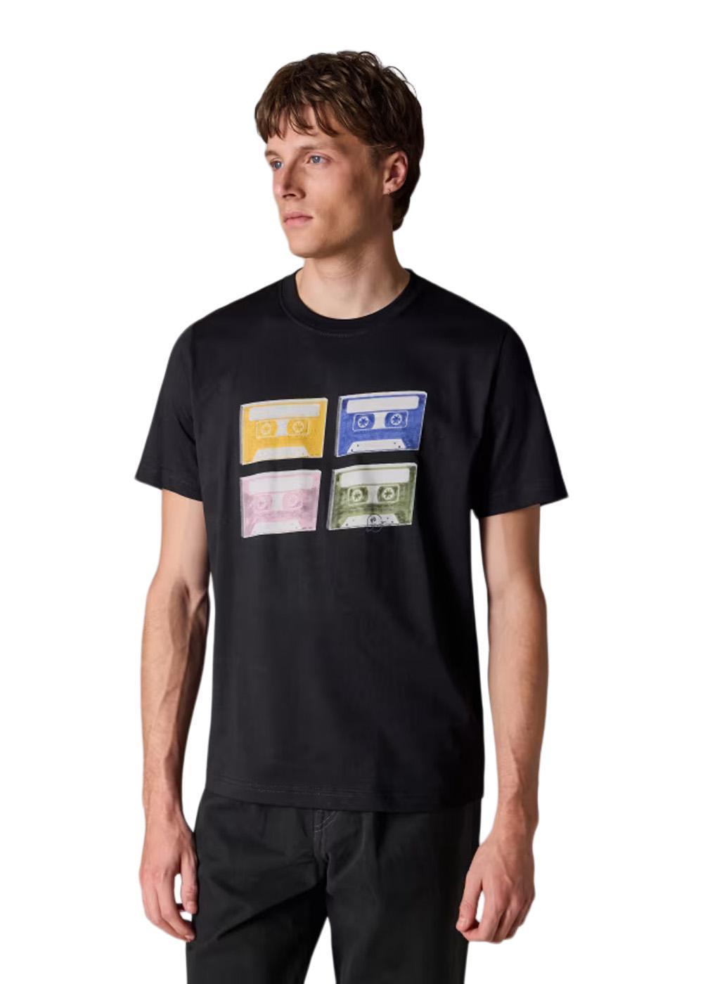 REG FIT SS T SHIRT TAPES - Black-T-shirts-Paul Smith - PS-Butler Loftet