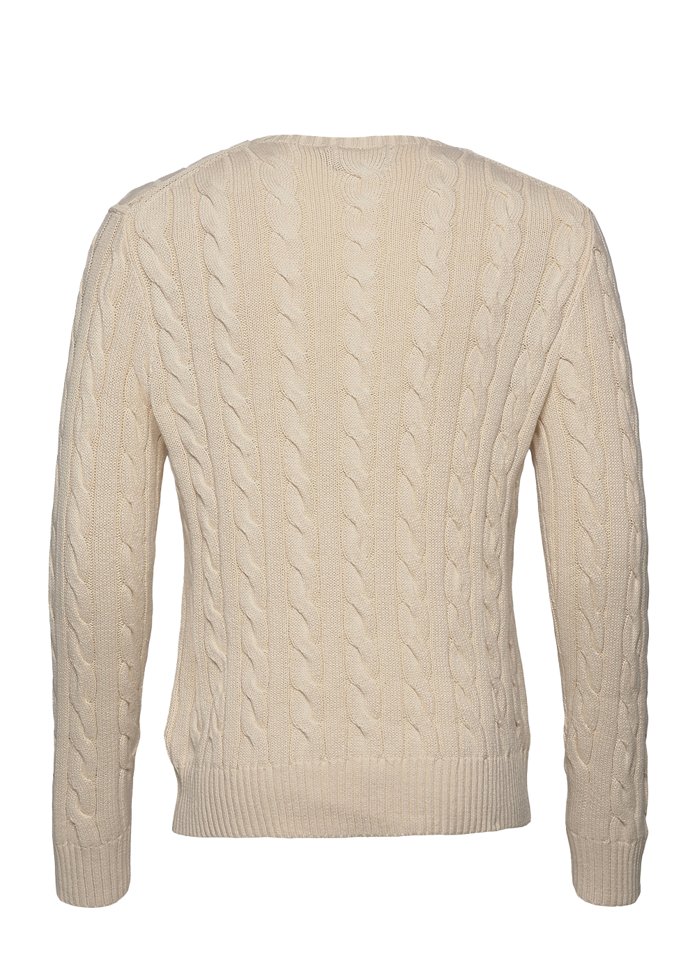 Cable Knit Cotton Sweat - Cream
