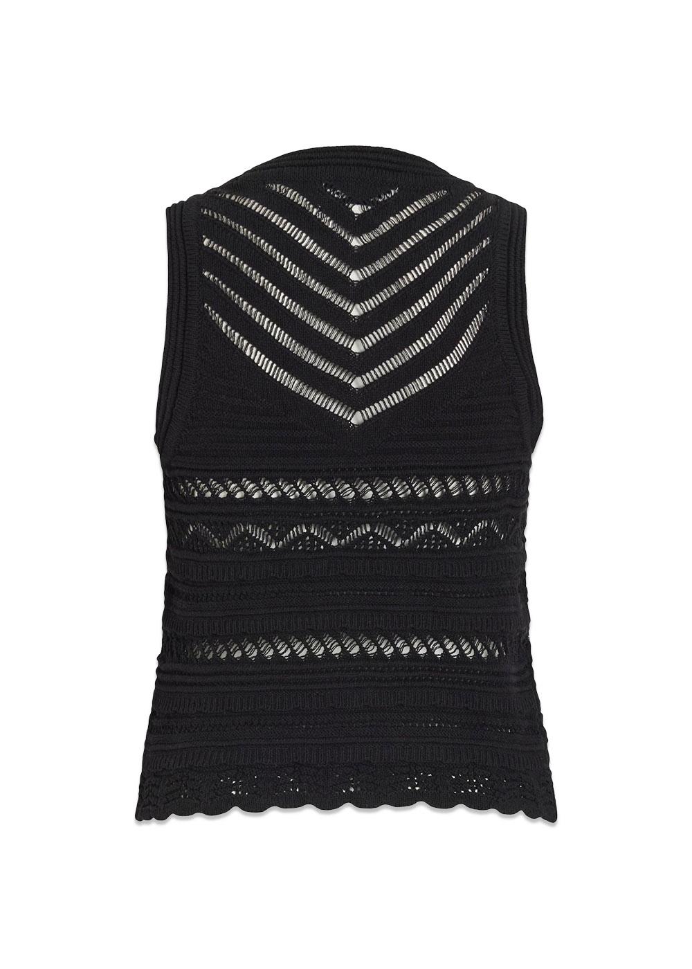 ROUDELPHINE S/L O_NECK KNIT TOP - Meteorite-Top-ROUGE EDIT-Butler Loftet