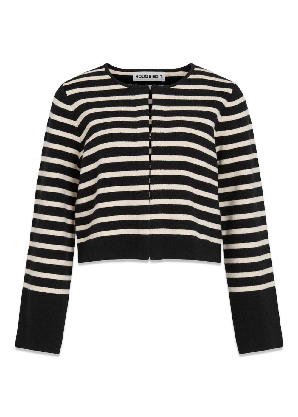 ROUEMMA LS SHORT CARDIGAN - Meteorite/Birch-Knitwear-ROUGE EDIT-Butler Loftet