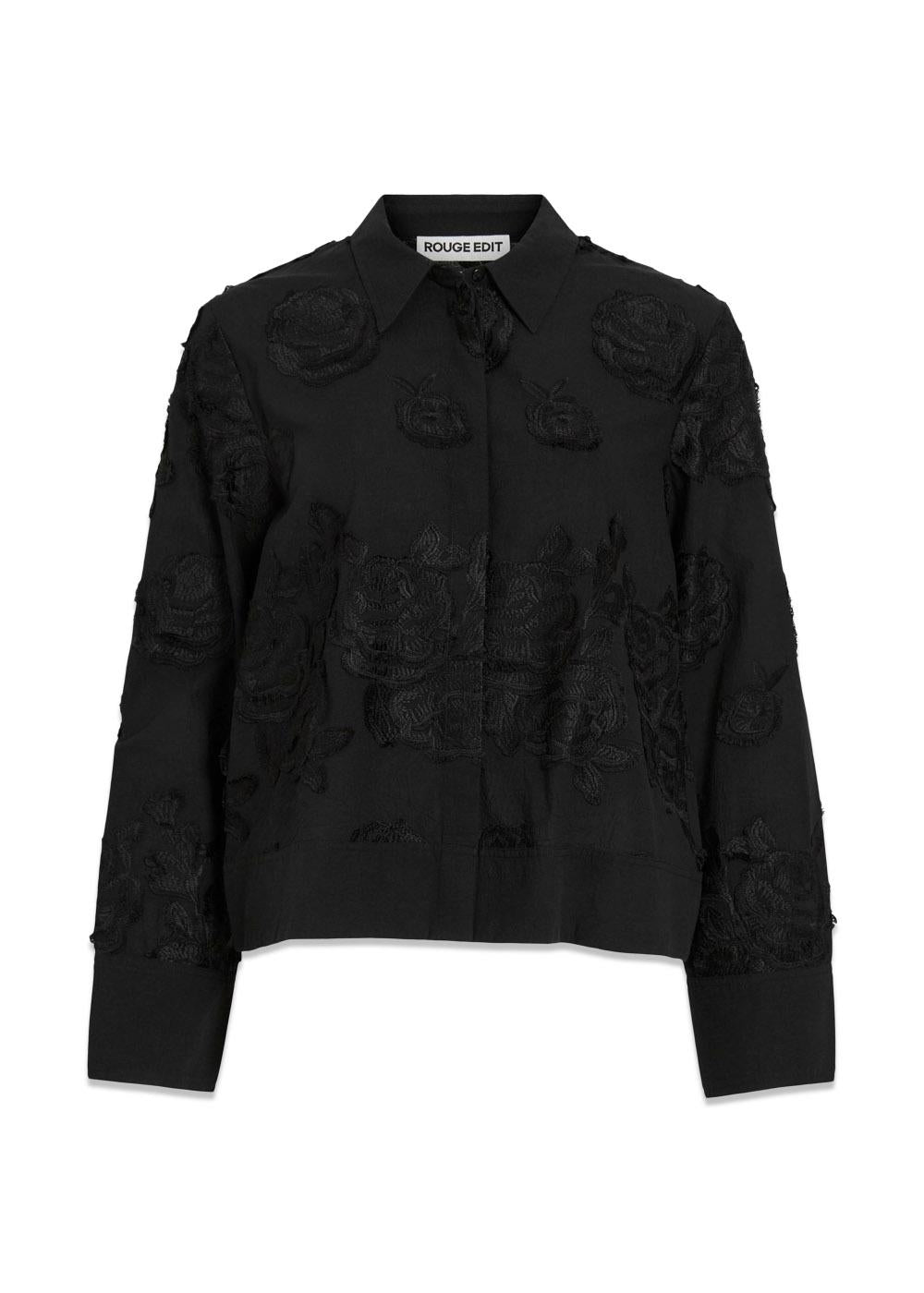 ROUZOE LS SHIRT - Meteorite-Blouses-ROUGE EDIT-Butler Loftet