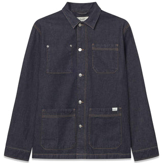 ROWAN DENIM OVERSHIRT - Dark Denim-Shirts-Forét-Butler Loftet