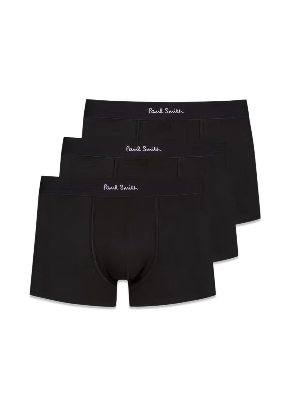 RUNK 3 PACK PLAIN - Black-Underwear-Paul Smith - PS-Butler Loftet