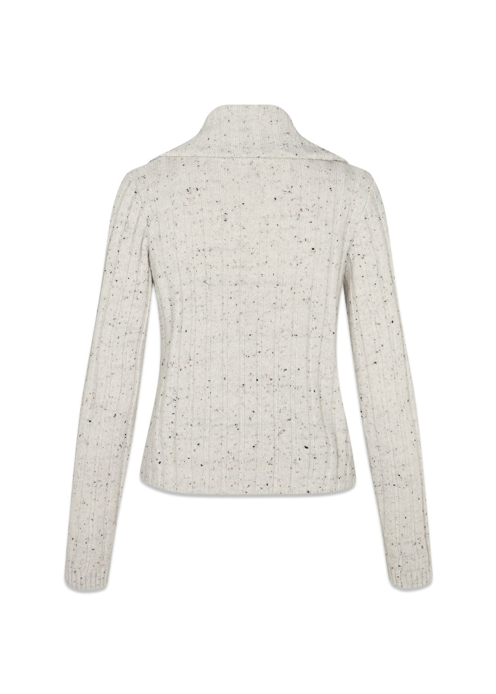 Raulmd rollneck cardigan - Sand Speckle-Knitwear-Modström-Butler Loftet