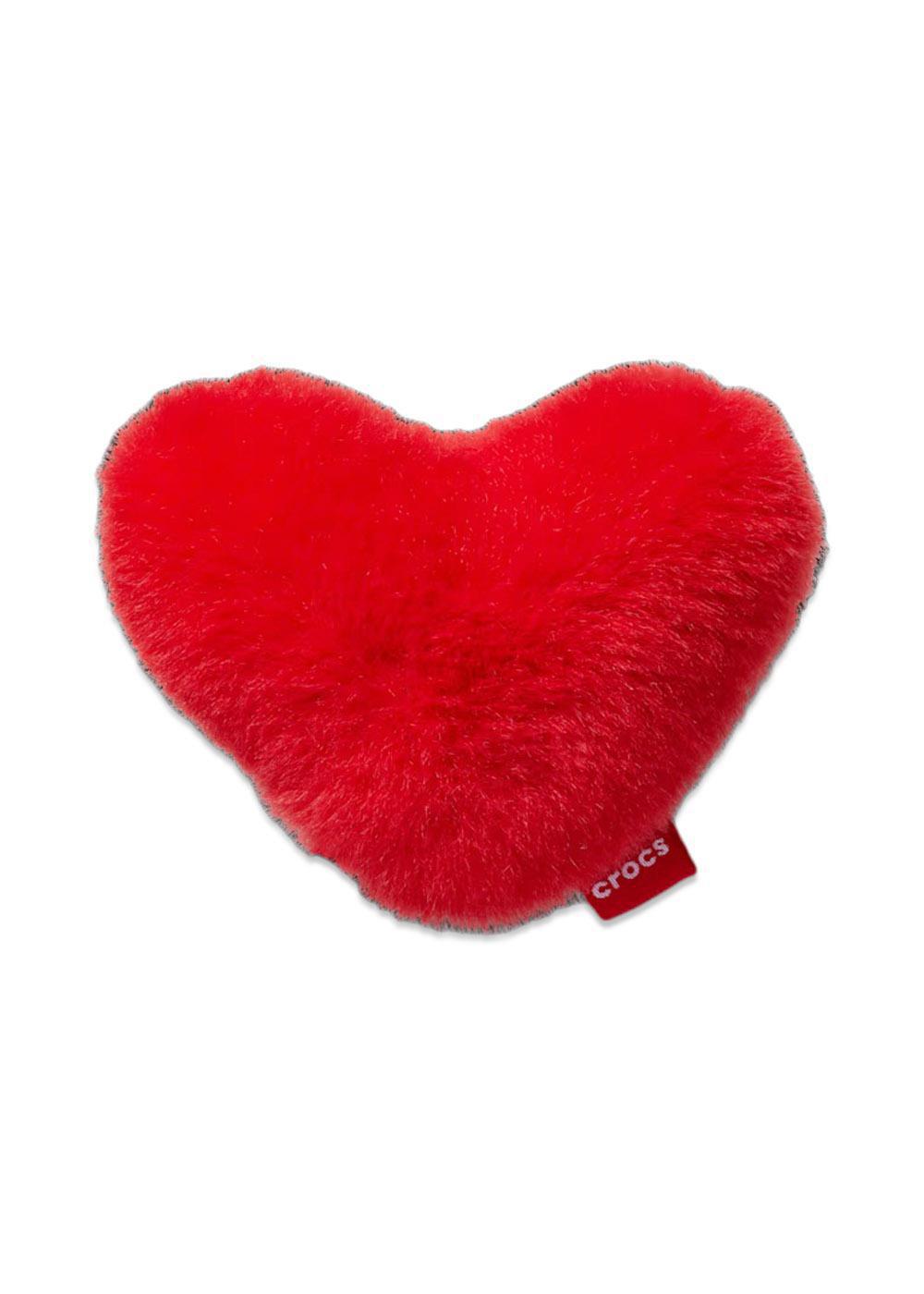 Red Fuzzy Heart - Red