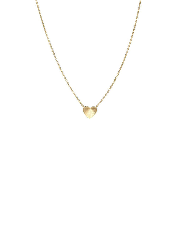 Reflection Heart Necklace - Gold-Plated Silver