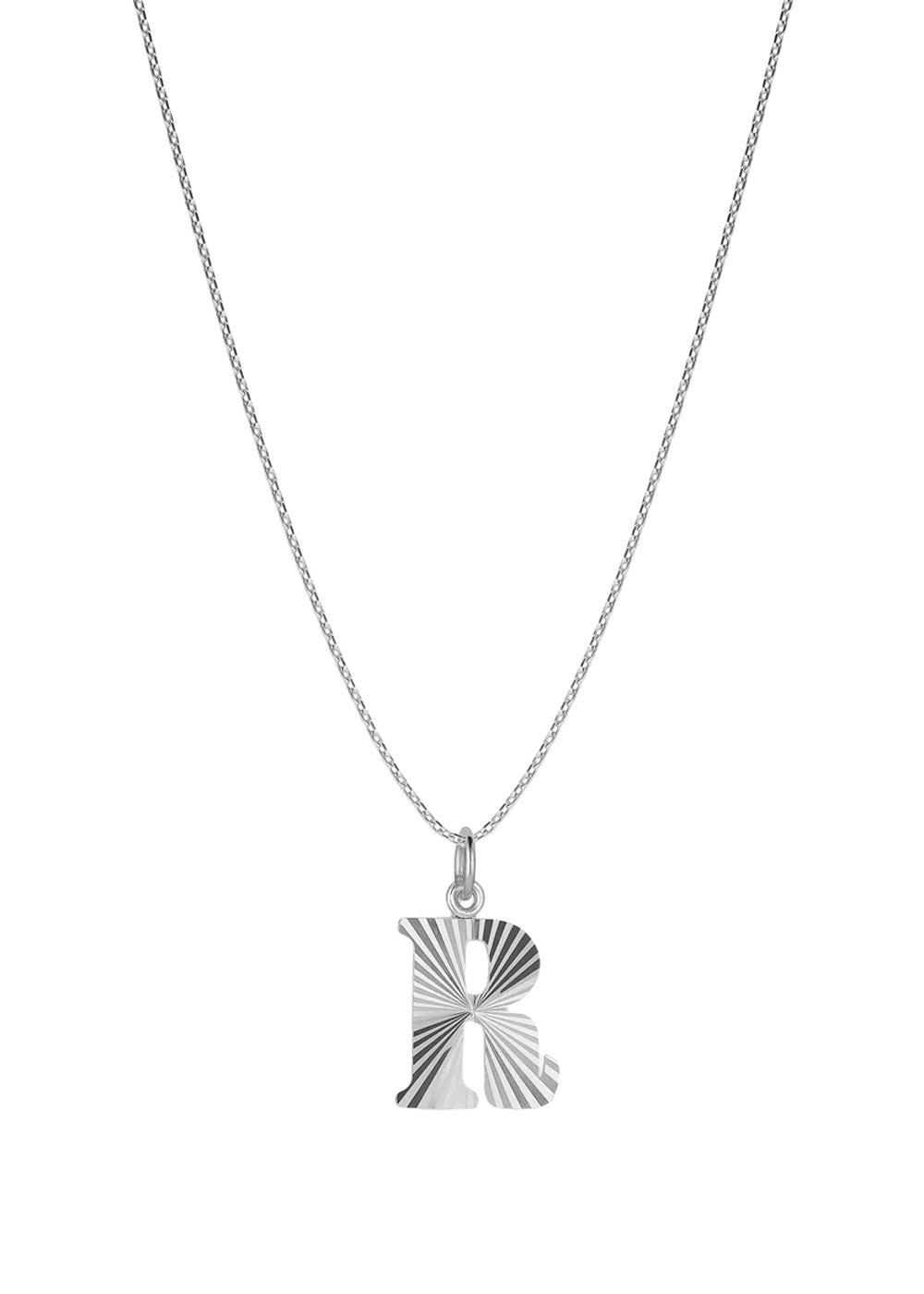 Reflection Letter Pendant - Sterling Silver