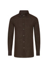 Reg Fit BD Signature Linen - Brown-Shirts-Oscar Jacobson-Butler Loftet