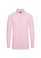 Reg Fit BD Signature Linen - Pink-Shirts-Oscar Jacobson-Butler Loftet