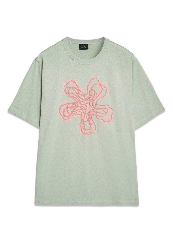 Reg Fit SS T Shirt YUKKA - Green-T-shirts-Paul Smith - PS-Butler Loftet