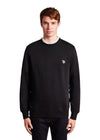 Reg Fit Sweatshirt PS Zebra - Black-Sweatshirts-Paul Smith - PS-Butler Loftet