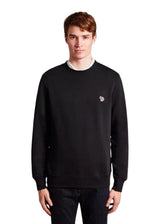Reg Fit Sweatshirt PS Zebra - Black-Sweatshirts-Paul Smith - PS-Butler Loftet