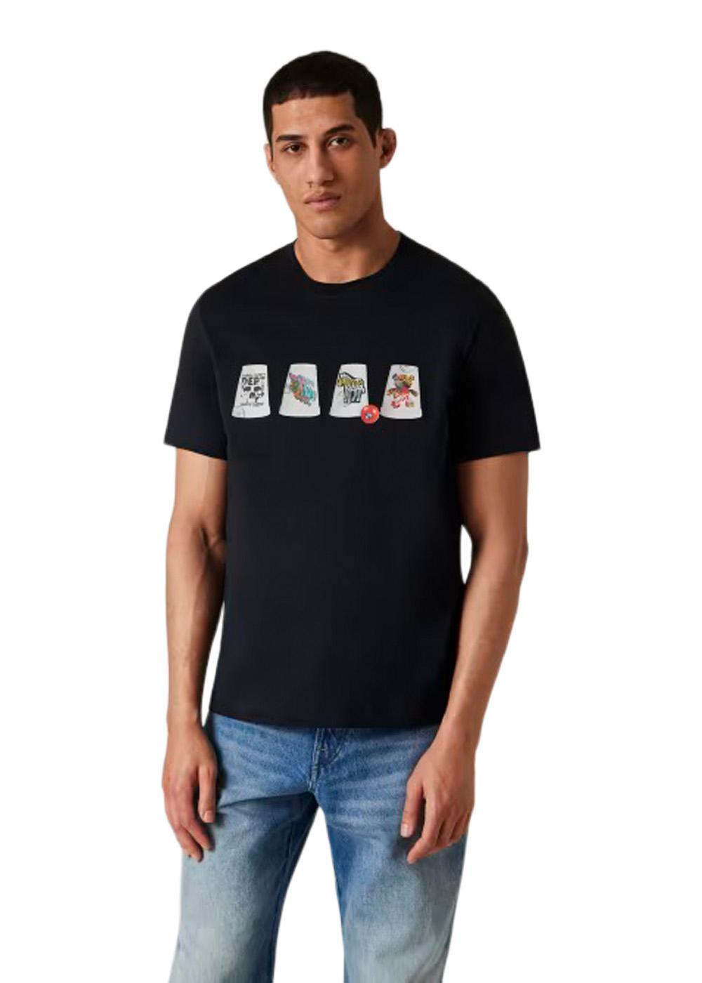 Reg Fit T-Shirt Cup - Very Dark Navy-T-shirts-Paul Smith - PS-Butler Loftet