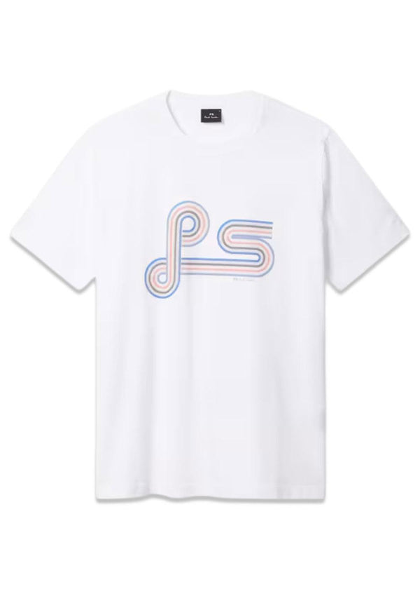 Reg Fit T-Shirt Swirley - White-T-shirts-Paul Smith - PS-Butler Loftet