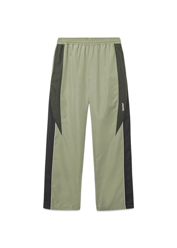 Relaxed Track Pants - Two-Tone - Laurel Oak-Pants-Bareen-Butler Loftet