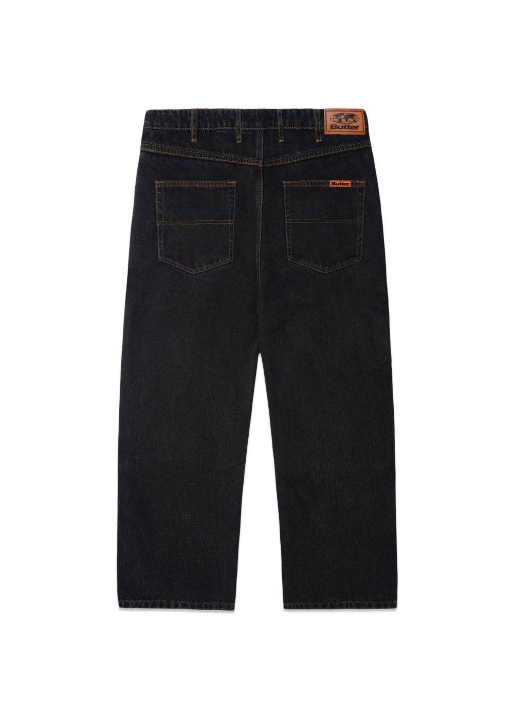 Relaxed denim jeans - Washed Black