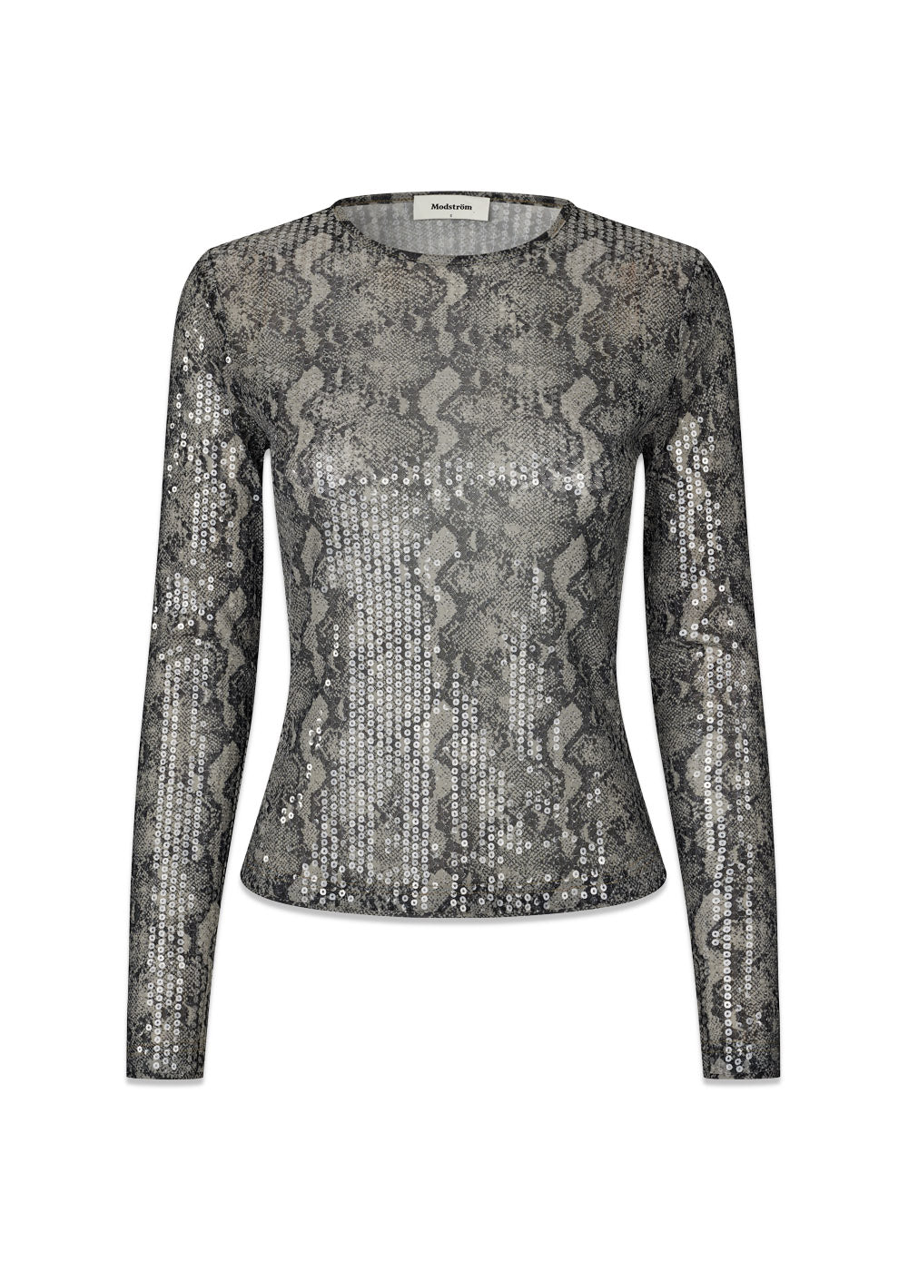 Rexmd print top - Sequin Snake-Top-Modström-Butler Loftet