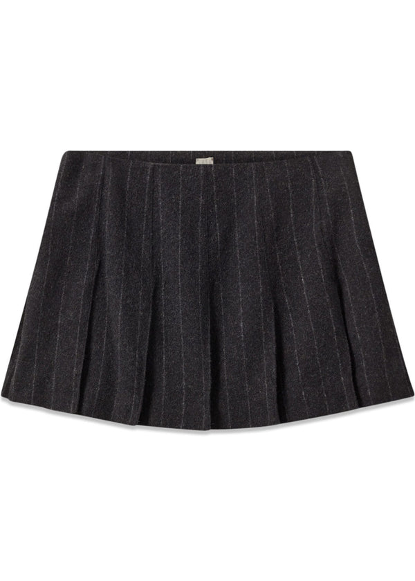 Richard Tennis Skirt - Black Pinstripe