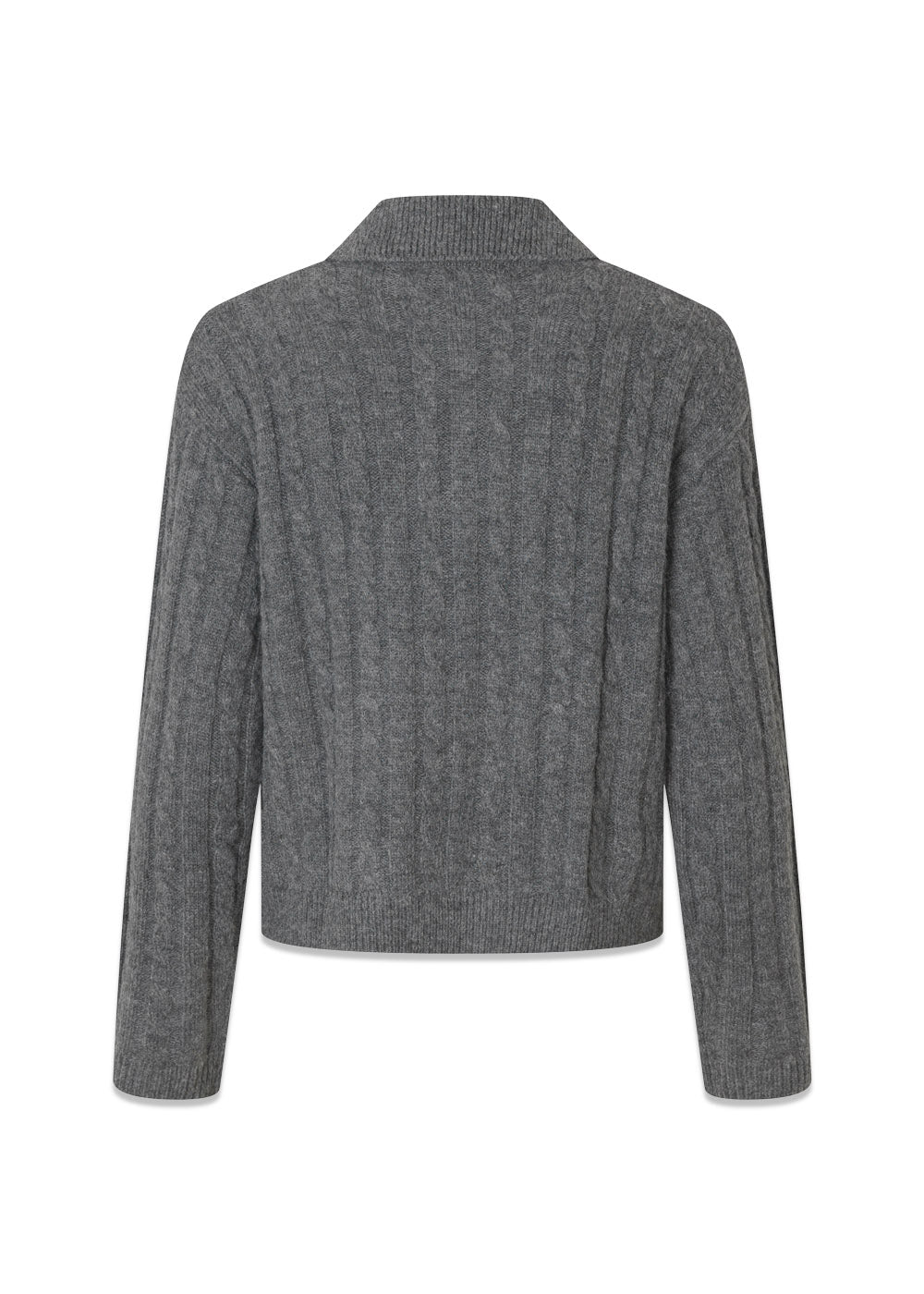 Risemd polo - Dark Grey Melange-Knitwear-Modström-Butler Loftet