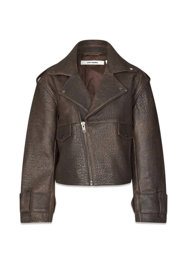 Rock Biker Jacket - Used Dark Brown