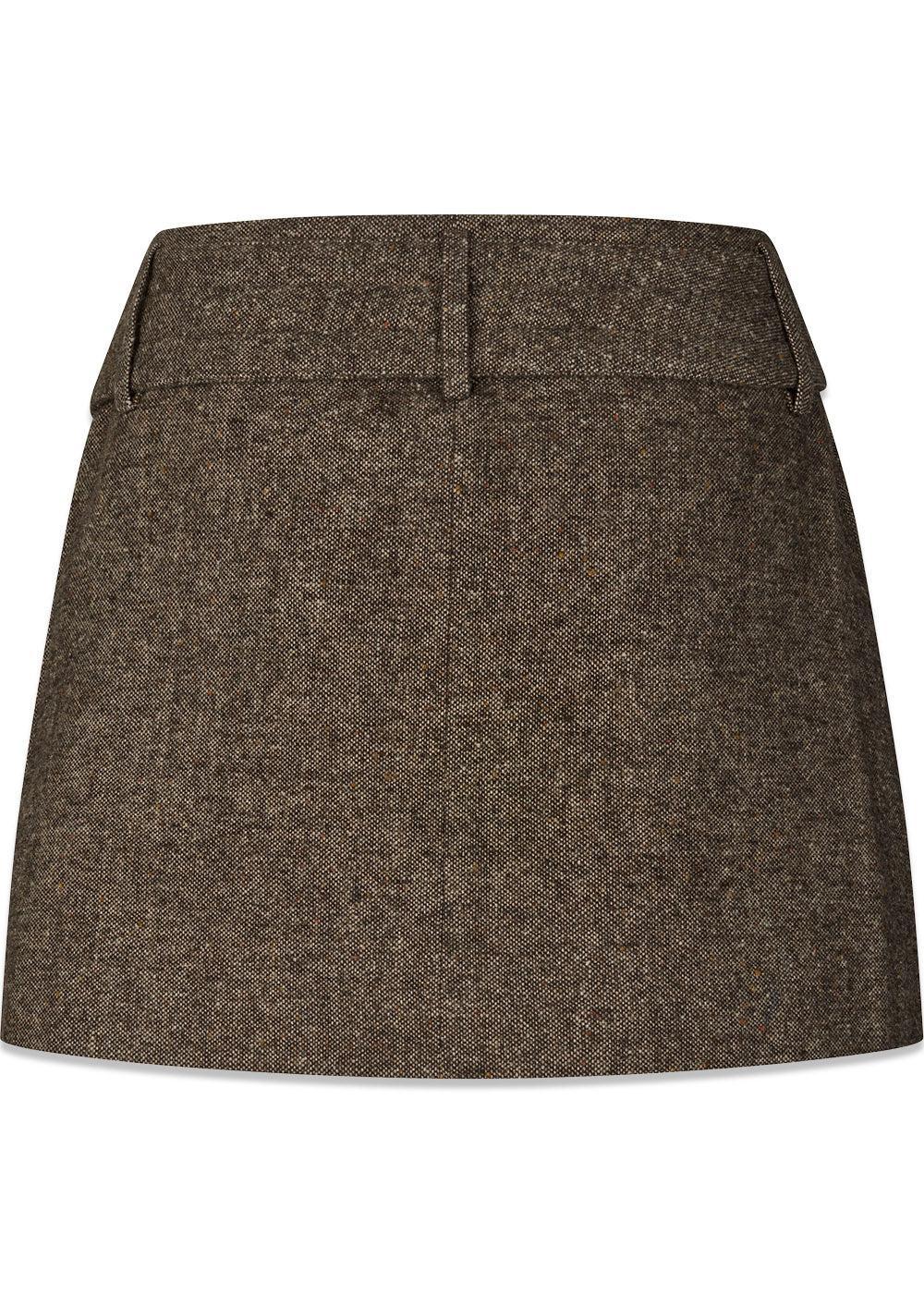 Rockymd skirt - Dark Brown Melange-Skirts-Modström-Butler Loftet